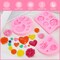 Letter Silicone Mold Alphabet Number Molds Rose Heart Shape Cake Mould for Gummy Baking Candy Making Chocolate Molds Sugar for DIY Crafts Candy Desserts Cupcake Decoration